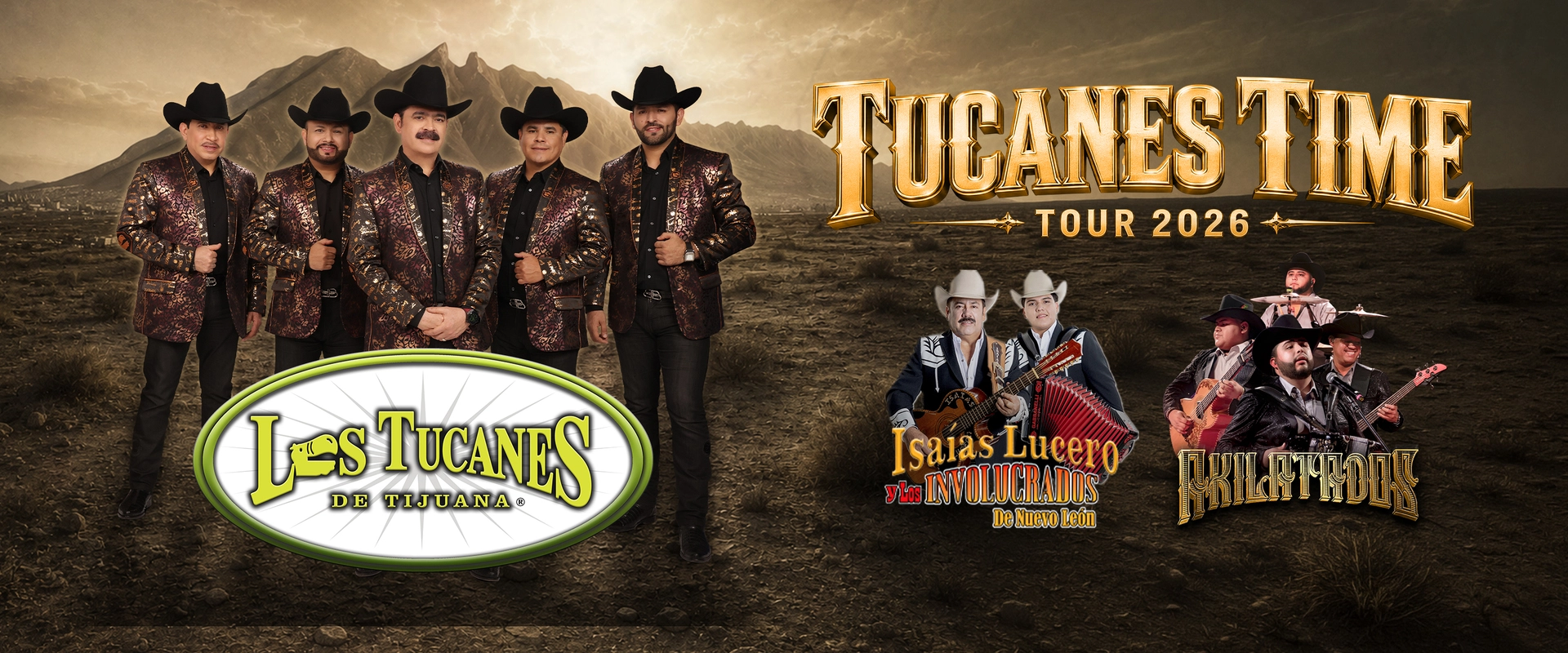 Tucanes Time Tour 2026 - Conciertos en Monterrey